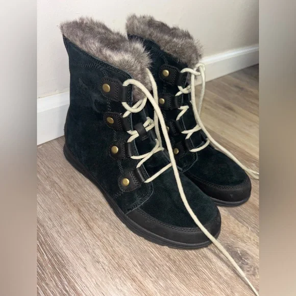 SOREL Explorer Joan boot Women’s sz 10 Black - Picture 2 of 5